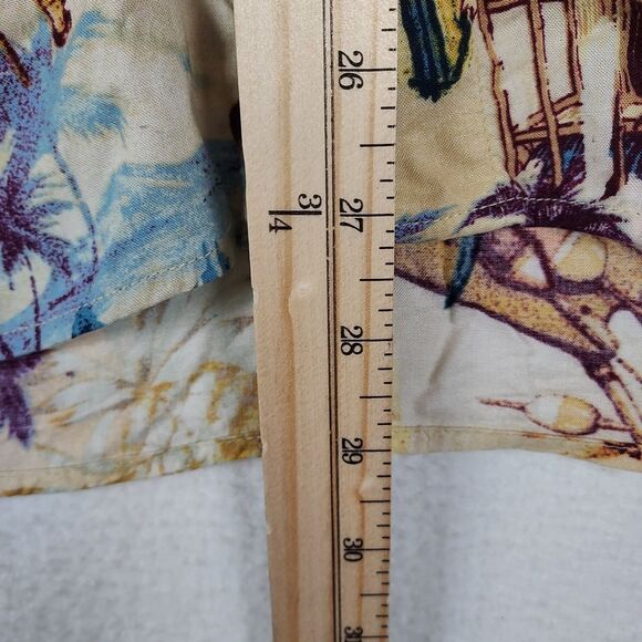 Vintage Munsingwear Rayon Aloha Shirt Men’s L Short Sleeve Button Front Car Trop - Picture 4 of 8